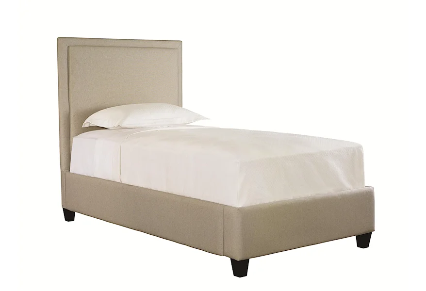 Custom Upholstered Beds Full Manhattan Upholstered Bed with Low FB  by Bassett at Esprit Decor Home Furnishings